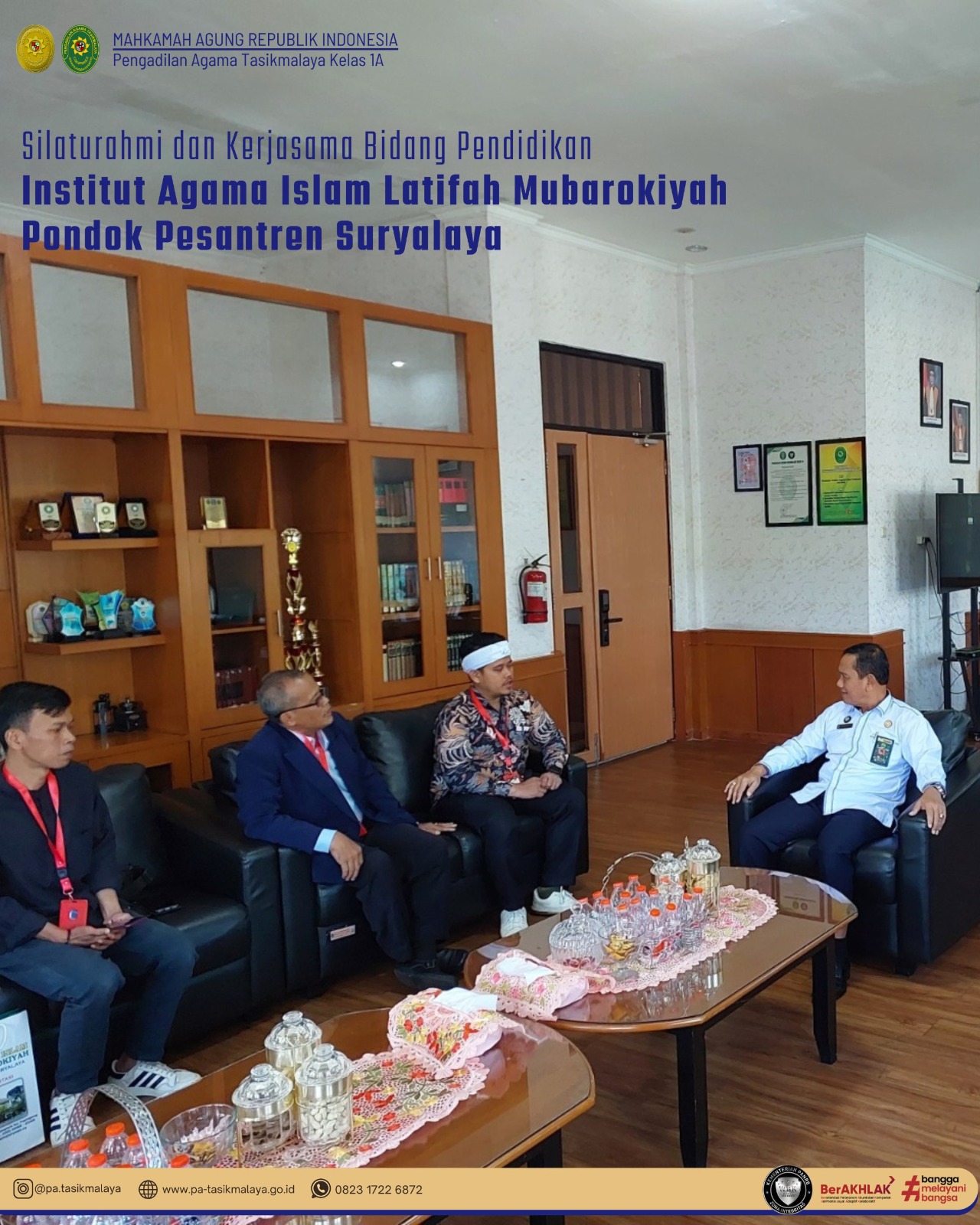 Silaturahmi dan Sosialisasi di Bidang Pendidikan dari Institut Agama Islam Latifah Mubarokiyah Pondok Pesantren Suryalaya